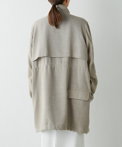 Drawing Numbers(ドローイング ナンバーズ)の「【Drawing Numbers】スプリングドロストコート(ブルゾン・レディース・ベージュ/ネイビー・38)」の14枚目の写真