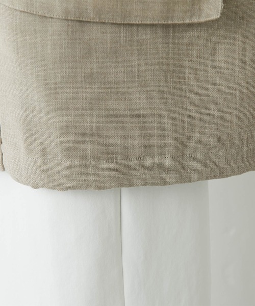 Drawing Numbers(ドローイング ナンバーズ)の「【Drawing Numbers】スプリングドロストコート(ブルゾン・レディース・ベージュ/ネイビー・38)」の20枚目の写真