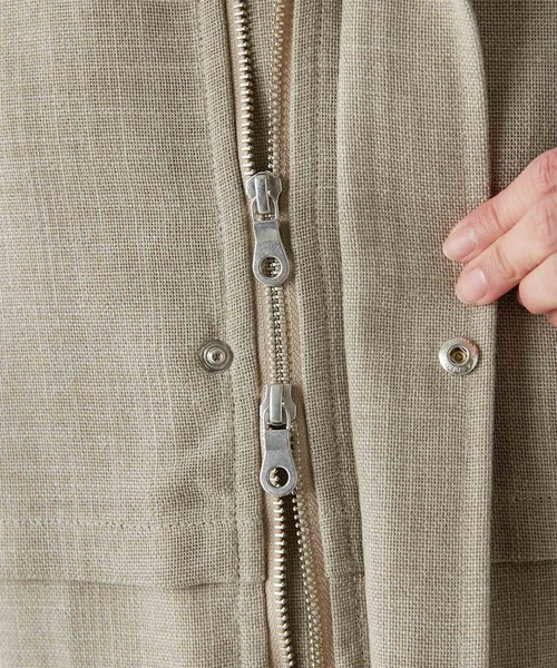 Drawing Numbers(ドローイング ナンバーズ)の「【Drawing Numbers】スプリングドロストコート(ブルゾン・レディース・ベージュ/ネイビー・38)」の22枚目の写真