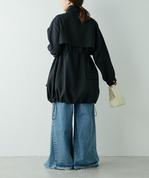 Drawing Numbers(ドローイング ナンバーズ)の「【Drawing Numbers】スプリングドロストコート(ブルゾン・レディース・ベージュ/ネイビー・38)」の9枚目の写真