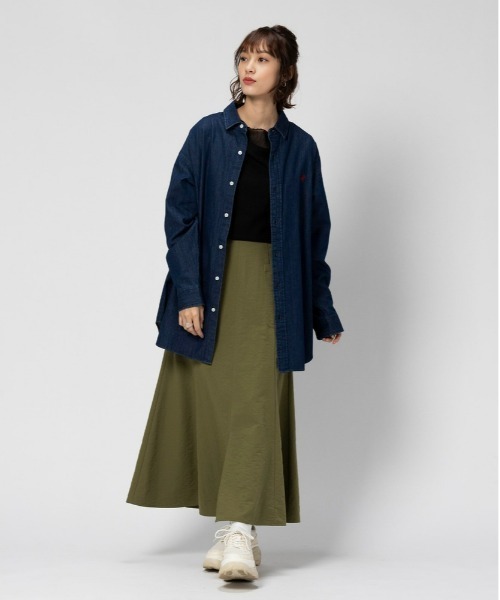 Right-on（ライトオン）の「【BEVERLY HILLS POLO CLUB】【別注】ビッグシルエットデニムシャツ（シャツ/ブラウス・レディース・ライトインディゴブルー/ダークインディゴブルー・フリー）」の8枚目の写真