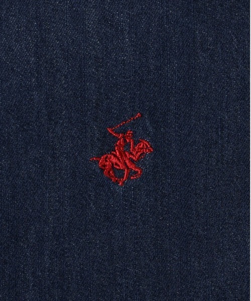 Right-on（ライトオン）の「【BEVERLY HILLS POLO CLUB】【別注】ビッグシルエットデニムシャツ（シャツ/ブラウス・レディース・ライトインディゴブルー/ダークインディゴブルー・フリー）」の14枚目の写真