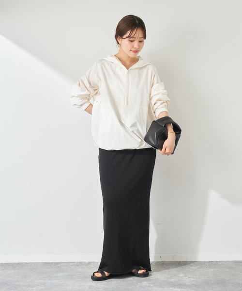 plage(プラージュ)の「《追加》LYOCELL CASHMERE PENCIL スカート(スカート・レディース・キャメル/ブラック・36/38)」の4枚目の写真