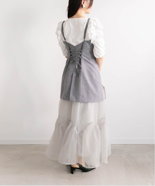 RANDA（ランダ）の「オーガンジーボリュームスカート（スカート・レディース・ピンク/グレー/ブラック・0/1）」の19枚目の写真