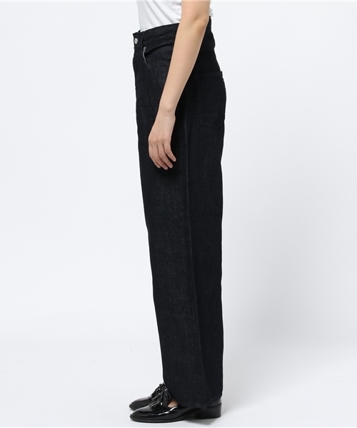 CIAOPANIC（チャオパニック）の「【Ciaopanic】　リネン混ワイドデニムPTS（デニムパンツ・レディース・ネイビー/インディゴブルー・SMALL/MEDIUM）」の11枚目の写真