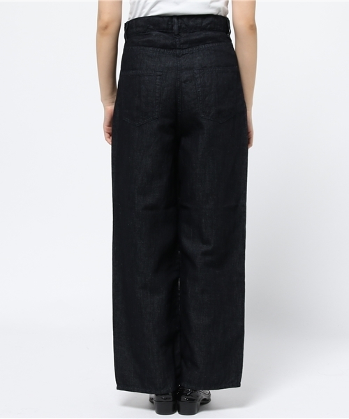 CIAOPANIC（チャオパニック）の「【Ciaopanic】　リネン混ワイドデニムPTS（デニムパンツ・レディース・ネイビー/インディゴブルー・SMALL/MEDIUM）」の12枚目の写真