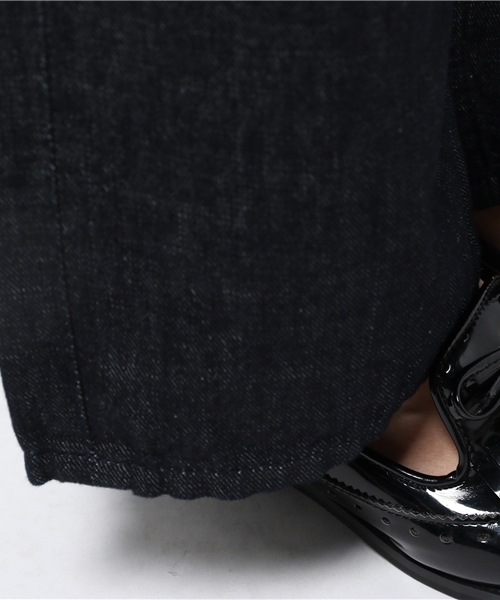 CIAOPANIC（チャオパニック）の「【Ciaopanic】　リネン混ワイドデニムPTS（デニムパンツ・レディース・ネイビー/インディゴブルー・SMALL/MEDIUM）」の5枚目の写真