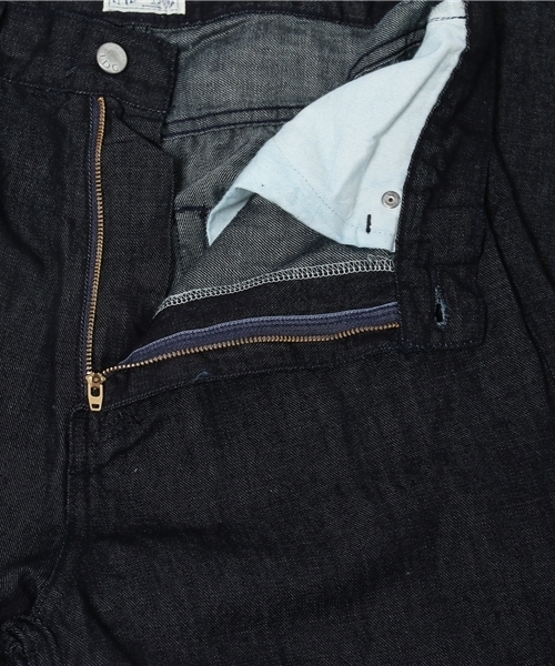 CIAOPANIC（チャオパニック）の「【Ciaopanic】　リネン混ワイドデニムPTS（デニムパンツ・レディース・ネイビー/インディゴブルー・SMALL/MEDIUM）」の6枚目の写真