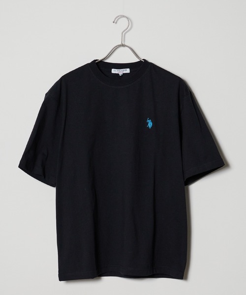 U.S. POLO ASSN.(ユーエスポロアッスン)の「U.S. POLO ASSN./ユーエスポロアッスン クルーショートスリーブTシャツ(Tシャツ/カットソー・メンズ・ホワイト/ブラック/ダークグリーン/ネイビー・LL/S/M/L)」の2枚目の写真