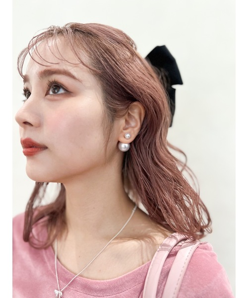 JUMELLE（ジュメロ）の「pair pearl pierce（ピアス（両耳用）・レディース・ホワイト/シルバー・FREE）」の8枚目の写真