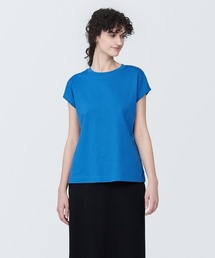 無印良品 | 婦人　天竺編みフレンチスリーブＴシャツ（クルーネック）(Tシャツ/カットソー)