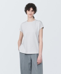 婦人　天竺編みフレンチスリーブＴシャツ（クルーネック）