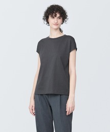 無印良品 | 婦人　天竺編みフレンチスリーブＴシャツ（クルーネック）(Tシャツ/カットソー)