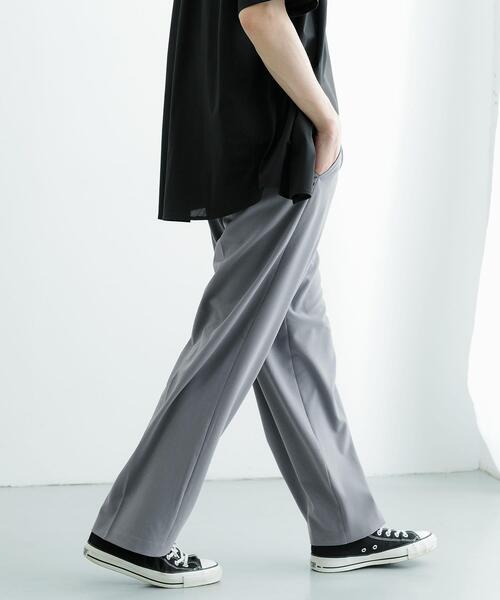 ITEMS URBANRESEARCH（アイテムズ アーバンリサーチ）の「『セットアップ対応』ウォッシャブル×クールタッチTRストレートパンツ（その他パンツ・メンズ・グレー/ベージュ/ブラック/チェック・MEDIUM/LARGE）」の3枚目の写真