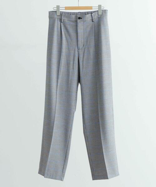 ITEMS URBANRESEARCH（アイテムズ アーバンリサーチ）の「『セットアップ対応』ウォッシャブル×クールタッチTRストレートパンツ（その他パンツ・メンズ・グレー/ベージュ/ブラック/チェック・MEDIUM/LARGE）」の4枚目の写真