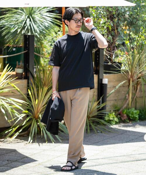 ITEMS URBANRESEARCH（アイテムズ アーバンリサーチ）の「『セットアップ対応』ウォッシャブル×クールタッチTRストレートパンツ（その他パンツ・メンズ・グレー/ベージュ/ブラック/チェック・MEDIUM/LARGE）」の5枚目の写真