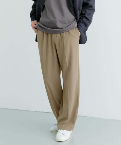 ITEMS URBANRESEARCH（アイテムズ アーバンリサーチ）の「『セットアップ対応』ウォッシャブル×クールタッチTRストレートパンツ（その他パンツ・メンズ・グレー/ベージュ/ブラック/チェック・MEDIUM/LARGE）」の6枚目の写真