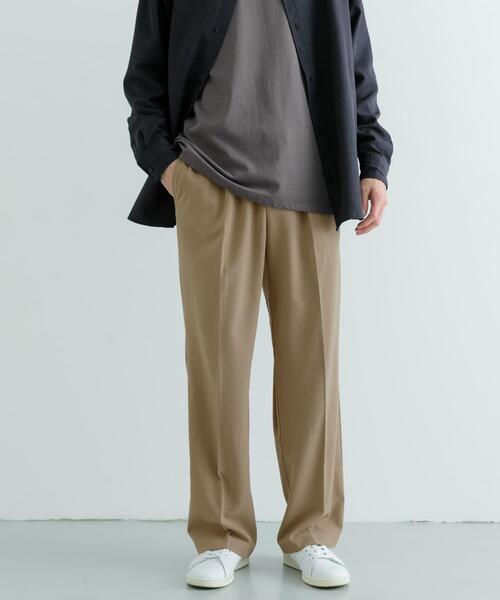 ITEMS URBANRESEARCH（アイテムズ アーバンリサーチ）の「『セットアップ対応』ウォッシャブル×クールタッチTRストレートパンツ（その他パンツ・メンズ・グレー/ベージュ/ブラック/チェック・MEDIUM/LARGE）」の7枚目の写真