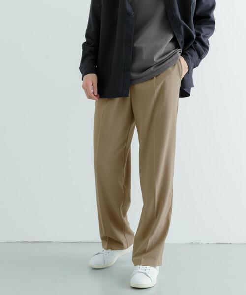 ITEMS URBANRESEARCH（アイテムズ アーバンリサーチ）の「『セットアップ対応』ウォッシャブル×クールタッチTRストレートパンツ（その他パンツ・メンズ・グレー/ベージュ/ブラック/チェック・MEDIUM/LARGE）」の8枚目の写真