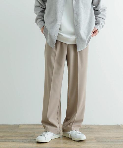 ITEMS URBANRESEARCH（アイテムズ アーバンリサーチ）の「『セットアップ対応』ウォッシャブル×クールタッチTRストレートパンツ（その他パンツ・メンズ・グレー/ベージュ/ブラック/チェック・MEDIUM/LARGE）」の12枚目の写真