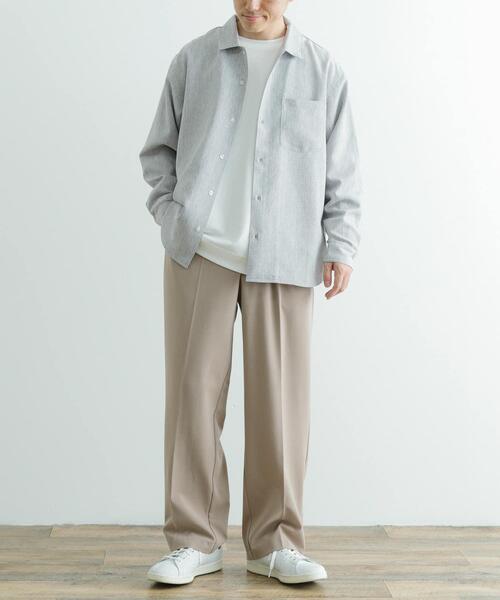 ITEMS URBANRESEARCH（アイテムズ アーバンリサーチ）の「『セットアップ対応』ウォッシャブル×クールタッチTRストレートパンツ（その他パンツ・メンズ・グレー/ベージュ/ブラック/チェック・MEDIUM/LARGE）」の14枚目の写真