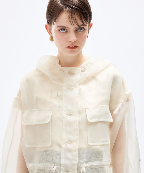 DEICY（デイシー）の「シアーライトブルゾン（ブルゾン・レディース・ベージュ/アイボリー・FREE）」の13枚目の写真