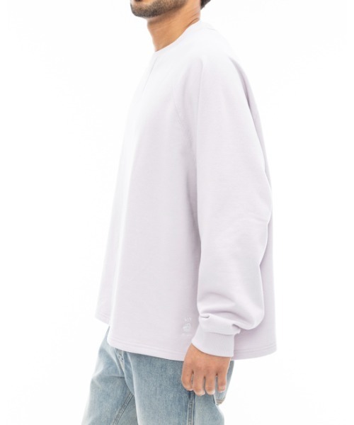 RVCA(ルーカ)の「RVCA メンズ ALL TIME TERRY CREW トレーナー 【2024年春夏モデル】/ルーカワンポイントスウェットトレーナー(スウェット・メンズ・アイボリー/ブラック/パープル・LARGE/MEDIUM/SMALL)」の8枚目の写真