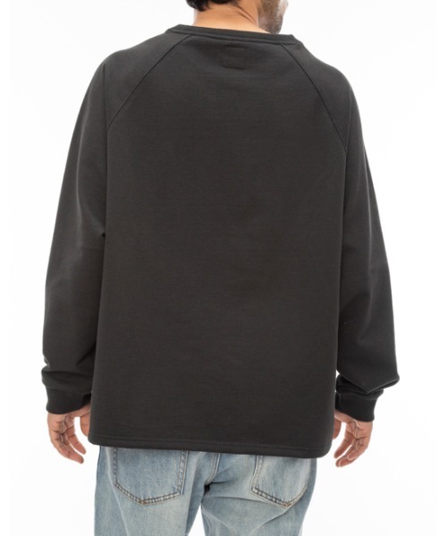 RVCA(ルーカ)の「RVCA メンズ ALL TIME TERRY CREW トレーナー 【2024年春夏モデル】/ルーカワンポイントスウェットトレーナー(スウェット・メンズ・アイボリー/ブラック/パープル・LARGE/MEDIUM/SMALL)」の7枚目の写真