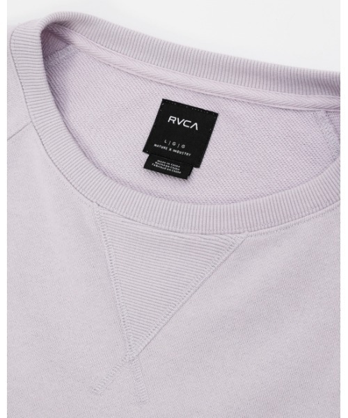 RVCA(ルーカ)の「RVCA メンズ ALL TIME TERRY CREW トレーナー 【2024年春夏モデル】/ルーカワンポイントスウェットトレーナー(スウェット・メンズ・アイボリー/ブラック/パープル・LARGE/MEDIUM/SMALL)」の12枚目の写真