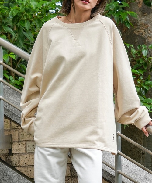 RVCA(ルーカ)の「RVCA メンズ ALL TIME TERRY CREW トレーナー 【2024年春夏モデル】/ルーカワンポイントスウェットトレーナー(スウェット・メンズ・アイボリー/ブラック/パープル・LARGE/MEDIUM/SMALL)」の19枚目の写真