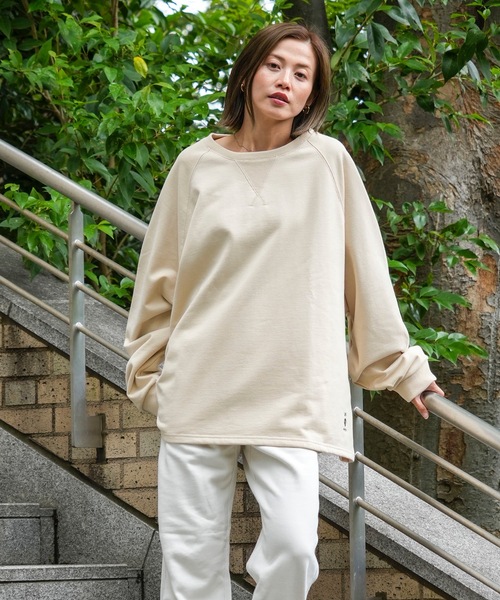 RVCA(ルーカ)の「RVCA メンズ ALL TIME TERRY CREW トレーナー 【2024年春夏モデル】/ルーカワンポイントスウェットトレーナー(スウェット・メンズ・アイボリー/ブラック/パープル・LARGE/MEDIUM/SMALL)」の16枚目の写真