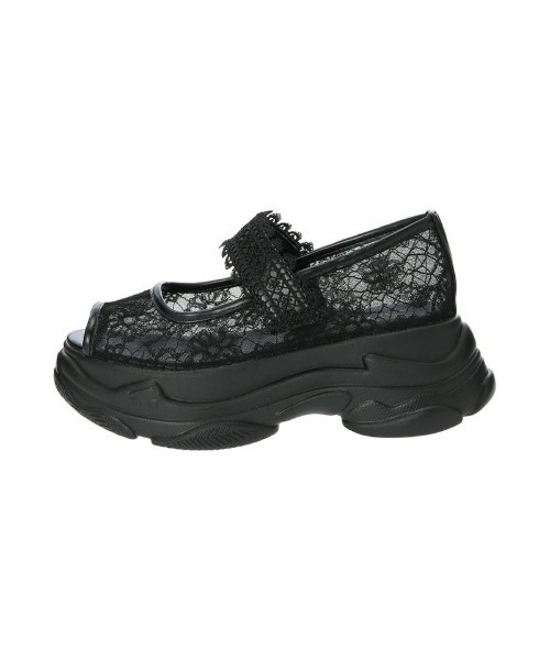 F i.n.t(フィント)の「レース使いスニーカーサンダル(スニーカー・レディース・ブラック/オフホワイト・M/S/L)」の15枚目の写真