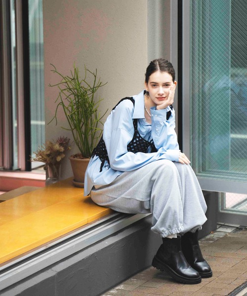 COMMRE（コムル）の「【前後2WAY】フリンジニットビスチェ（ニット/セーター・レディース・アイボリー/ブラック・FREE）」の21枚目の写真