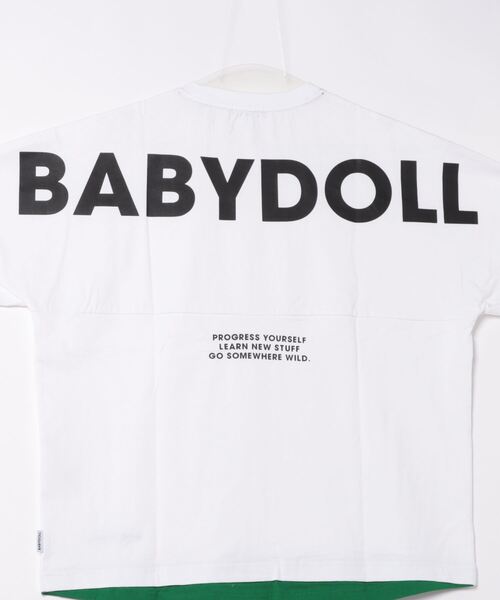 BABYDOLL(ベビードール)の「バックロゴレイヤード Tシャツ 9525A(Tシャツ/カットソー・レディース・ホワイト/ブラック・M/L)」の3枚目の写真