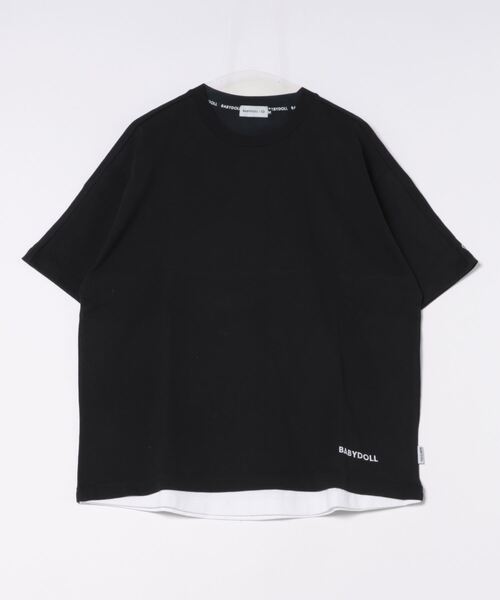 BABYDOLL(ベビードール)の「バックロゴレイヤード Tシャツ 9525A(Tシャツ/カットソー・レディース・ホワイト/ブラック・M/L)」の11枚目の写真