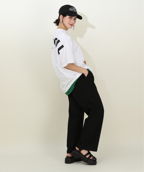 BABYDOLL(ベビードール)の「バックロゴレイヤード Tシャツ 9525A(Tシャツ/カットソー・レディース・ホワイト/ブラック・M/L)」の6枚目の写真