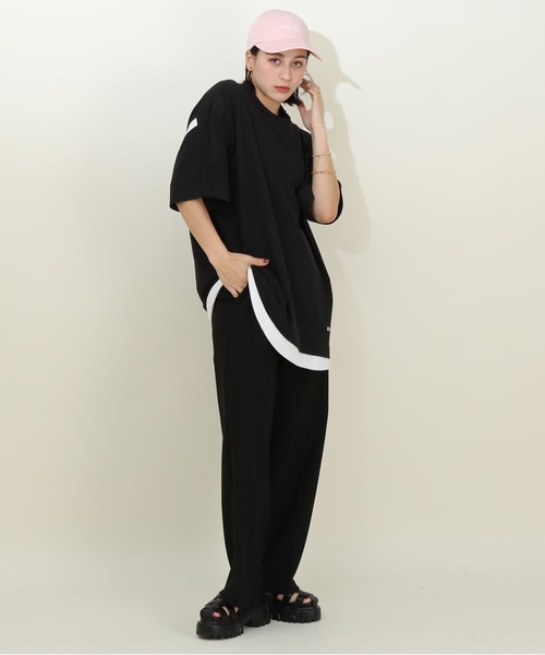 BABYDOLL(ベビードール)の「バックロゴレイヤード Tシャツ 9525A(Tシャツ/カットソー・レディース・ホワイト/ブラック・M/L)」の15枚目の写真
