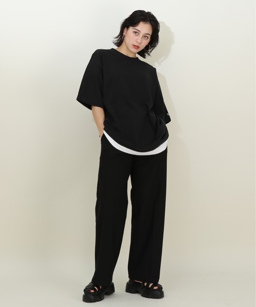 BABYDOLL(ベビードール)の「バックロゴレイヤード Tシャツ 9525A(Tシャツ/カットソー・レディース・ホワイト/ブラック・M/L)」の13枚目の写真
