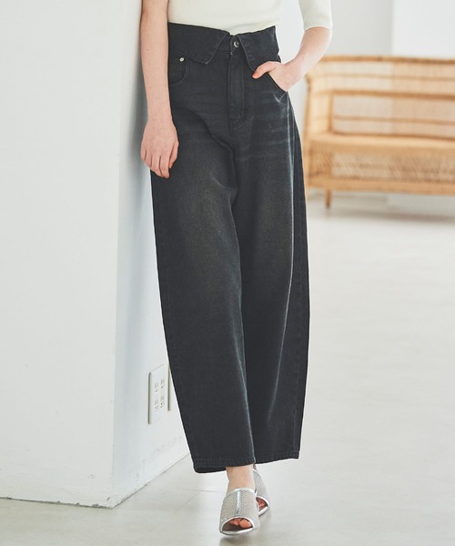 31 Sons de mode パンツ タックワイドパンツ レディース