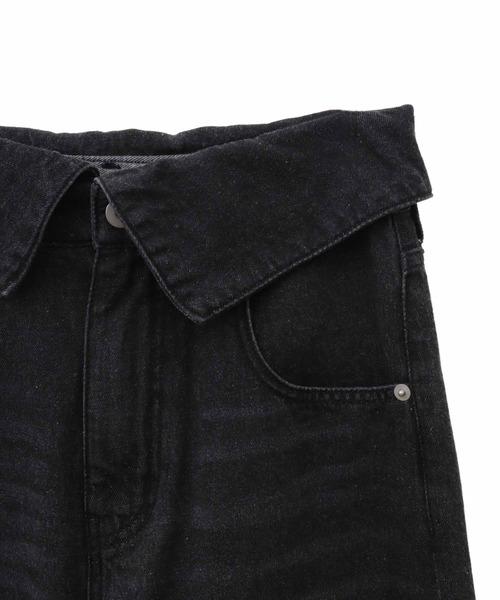 31 Sons de mode(トランテアン ソン ドゥ モード)の「カーブデニムパンツ(デニムパンツ・レディース・ブルー/ブラック・36/38)」の17枚目の写真