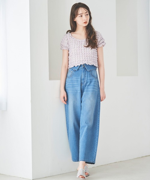 31 Sons de mode(トランテアン ソン ドゥ モード)の「カーブデニムパンツ(デニムパンツ・レディース・ブルー/ブラック・36/38)」の13枚目の写真