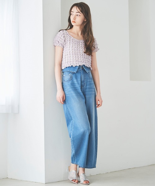 31 Sons de mode パンツ タックワイドパンツ レディース