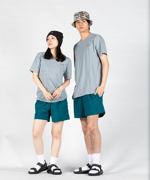 UNDER ARMOUR(アンダーアーマー)の「UAアイコン クリンクル ウーブン ボレーショーツ(トレーニング/メンズ)(その他パンツ・メンズ・ブルー系・XL/XXL/S/M/L)」の2枚目の写真