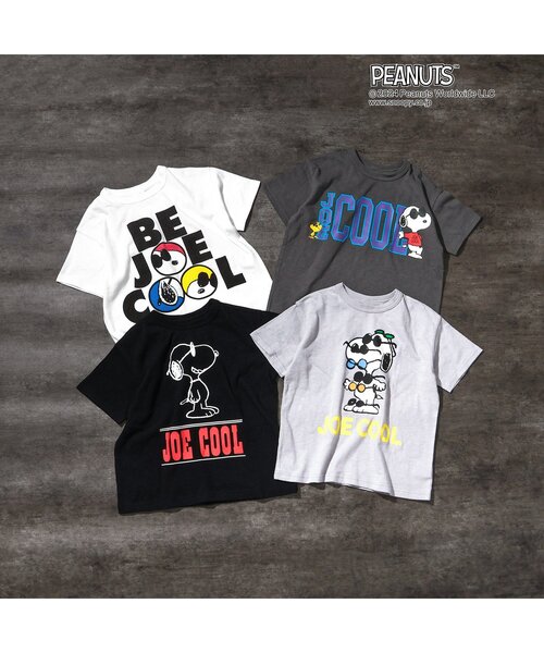 PEANUTS（ピーナッツ）の「PEANUTS【JOE COOL】バリエーションTシャツ（Tシャツ/カットソー・キッズ・ブラック/グレー/オフホワイト/チャコール・80/90/100/110/120/130）」の15枚目の写真