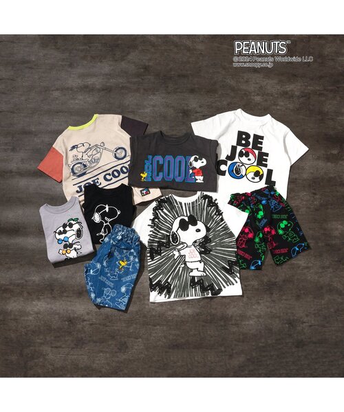 PEANUTS（ピーナッツ）の「PEANUTS【JOE COOL】バリエーションTシャツ（Tシャツ/カットソー・キッズ・ブラック/グレー/オフホワイト/チャコール・80/90/100/110/120/130）」の16枚目の写真