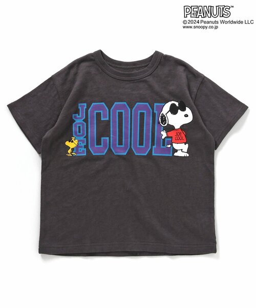 PEANUTS（ピーナッツ）の「PEANUTS【JOE COOL】バリエーションTシャツ（Tシャツ/カットソー・キッズ・ブラック/グレー/オフホワイト/チャコール・80/90/100/110/120/130）」の6枚目の写真