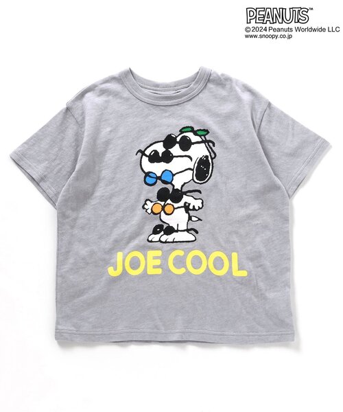 PEANUTS（ピーナッツ）の「PEANUTS【JOE COOL】バリエーションTシャツ（Tシャツ/カットソー・キッズ・ブラック/グレー/オフホワイト/チャコール・80/90/100/110/120/130）」の7枚目の写真