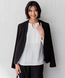 23区｜ニジュウサンクのノーカラージャケット（ミドル丈）通販 - ZOZOTOWN
