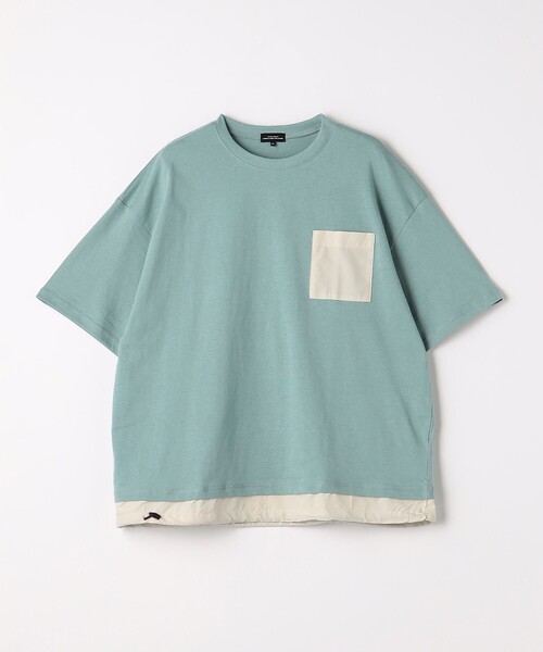 green label relaxing(グリーンレーベルリラクシング)の「TJ コンビポケット Tシャツ 140cm-160cm(Tシャツ/カットソー・キッズ・ライトブルー/ブラック/オフホワイト・140cm/150cm/160cm)」の3枚目の写真