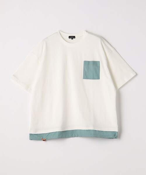 green label relaxing(グリーンレーベルリラクシング)の「TJ コンビポケット Tシャツ 140cm-160cm(Tシャツ/カットソー・キッズ・ライトブルー/ブラック/オフホワイト・140cm/150cm/160cm)」の11枚目の写真
